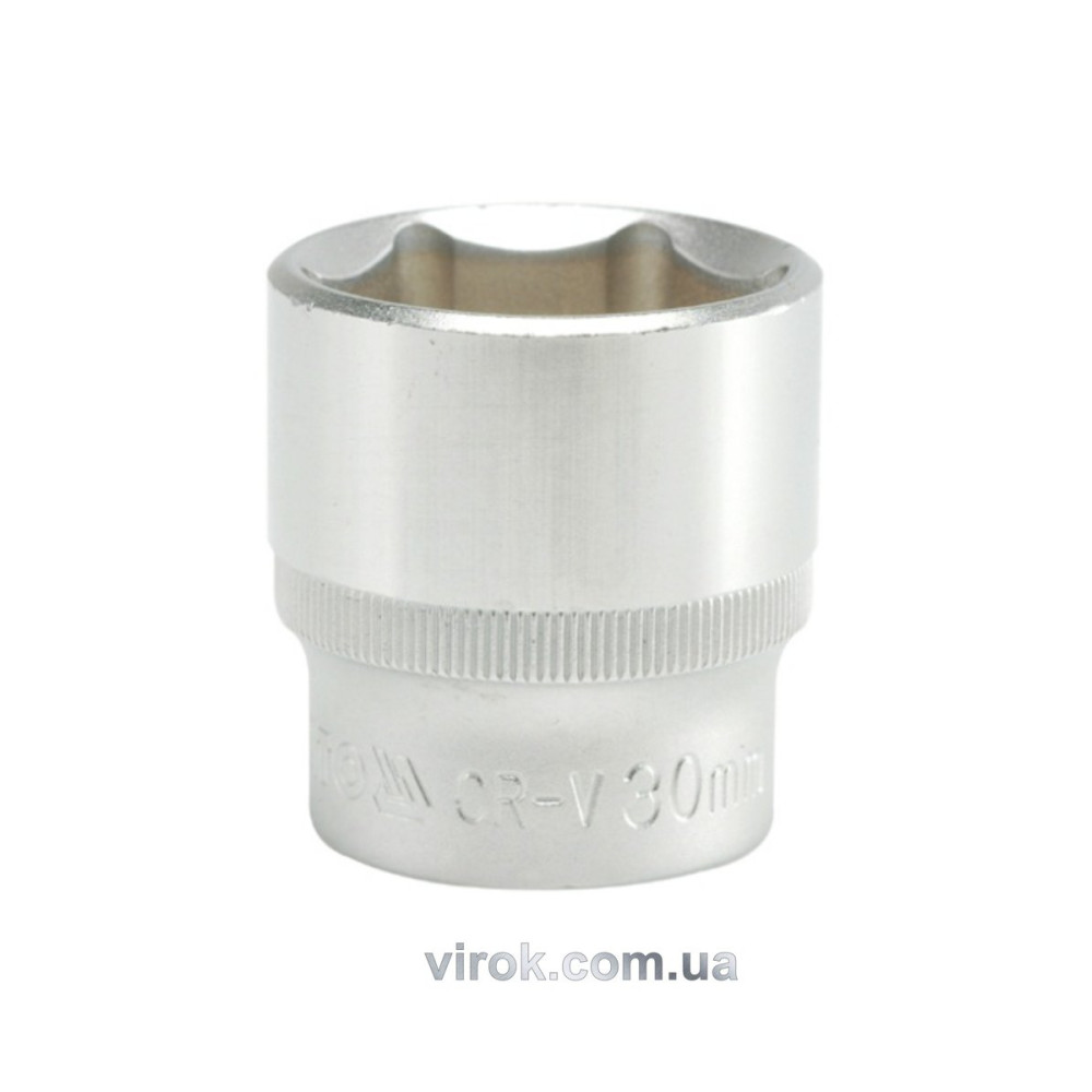 Головка торцева 6-гранна YATO : квадрат 1/2", М= 30 мм, L= 42 мм [12/60/120]