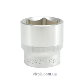 Головка торцева 6-гранна YATO : квадрат 1/2", М= 32 мм, L= 42 мм [6/24/48]