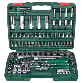 HANS. Набор торц. головок 1/4"DR4-14мм и 1/2"DR10-32 мм,108 предм.(12 гран.)