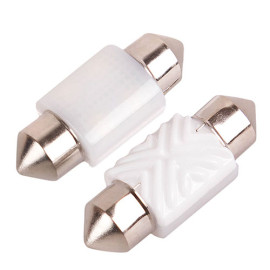 Лампа диодная SJ-4SMD-3030-31MM ceramic+canbus 12/24 10693