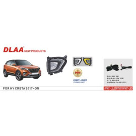 Фары доп.модель Hyundai IX25/CRETA/2017-/HY-9571-LED/DRL+Повороты/эл.проводка