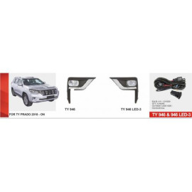 Фары доп.модель Toyota Prado FJ150 2017-20/TY-946L/LED-12V6W/эл.проводка