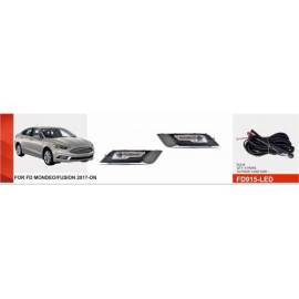Фары доп.модель Ford Fusion 2017-18/FD-915L/LED-12V9W/эл.проводка