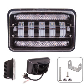Фара рабочего света + DRL  LP-7717 HI+LOW (170*110*80) 9-36V/50W/6000K