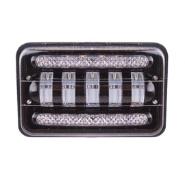 Фара рабочего света + DRL  LP-7717 HI+LOW (170*110*80) 9-36V/50W/6000K