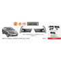 Фары доп.модель Toyota Corolla 2016-18/TY-577L1-A/H11-12V55W+DRL-3W/3W/FOG+DRL+TURN/эл.проводка