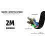 Кабель  магнитный шарнирный VOIN USB - Lightning 3А, 2m, black (быстрая зарядка/передача данных)