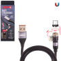 Кабель  магнитный шарнирный VOIN USB - Micro USB 3А, 2m, black (быстрая зарядка/передача данных)