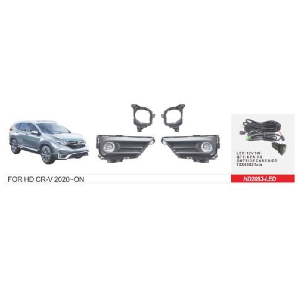 Фары доп.модель Honda CR-V/2019-/HD-2093L/U.S TYPE/LED-12V5W/эл.проводка