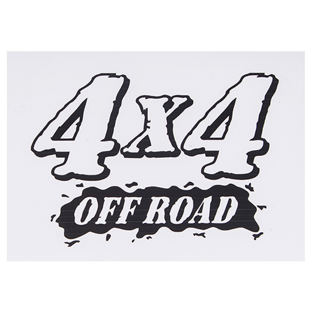 Наклейка "4 Х4 OFF ROAD"  (115х145мм) на белом фоне (4 Х4)