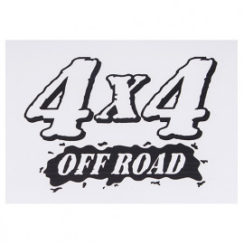 Наклейка "4 Х4 OFF ROAD"  (115х145мм) на белом фоне (4 Х4)