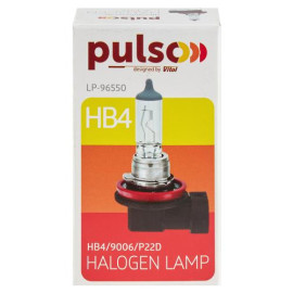 Лампа PULSO/галогенная HB4/9006/P22D 12v55w  clear/c/box