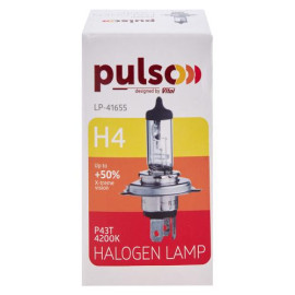 Лампа PULSO/галогенная H4/P43T 12v60/55w+50% X-treme Vision/c/box