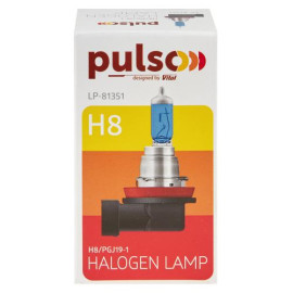 Лампа PULSO/галогенная H8/PGJ19-1 12v35w super white/c/box