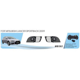 Фары доп.модель Mitsubishi Lancer Sportback 2008-15/MB-382/H11-12V55W/эл.проводка