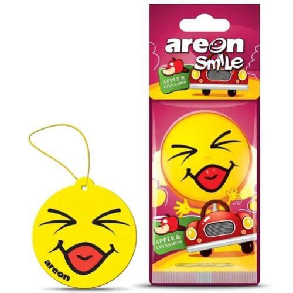 Освежитель воздуха AREON сухой листик Smile Dry Apple & Cinnamon