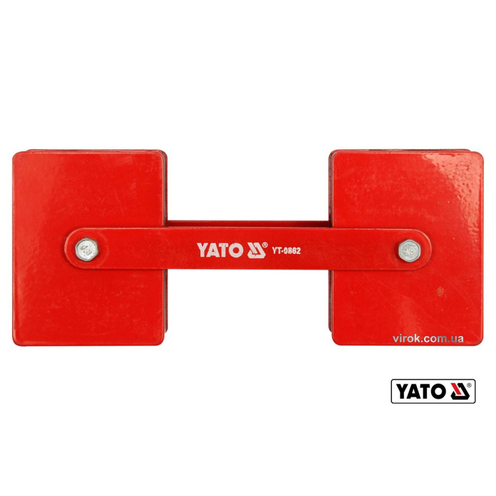 Струбцина магнітна для регулювання кута зварки YATO :  2 x 22,5 кг, 85х65х22 мм [6]