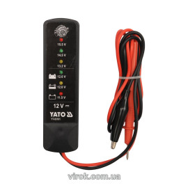 Тестер цифровой аккумуляторный 12V Yato YT-83101