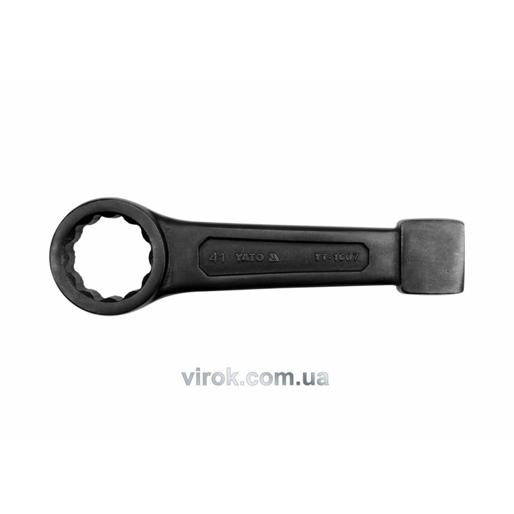 Ключ накидний ударний YATO : М= 24 мм, L= 160 мм, CrV [5/25]