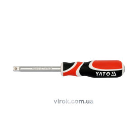Викрутка - тримач YATO до торцевих головок : квадрат 1/4", L=150 мм [12/48]