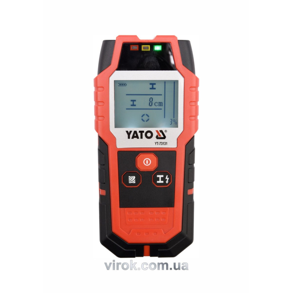Детектор цифровий YATO: для виявлення металу та електропроводки YT-73131