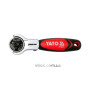 Тріщатка YATO : квадрат 1/4", L= 115 мм, 72T, обертова головка [10/100]