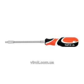 Викрутка з гнучким стержнем 6-гр. YATO : HEX 1/4" x 150 мм [9/96]