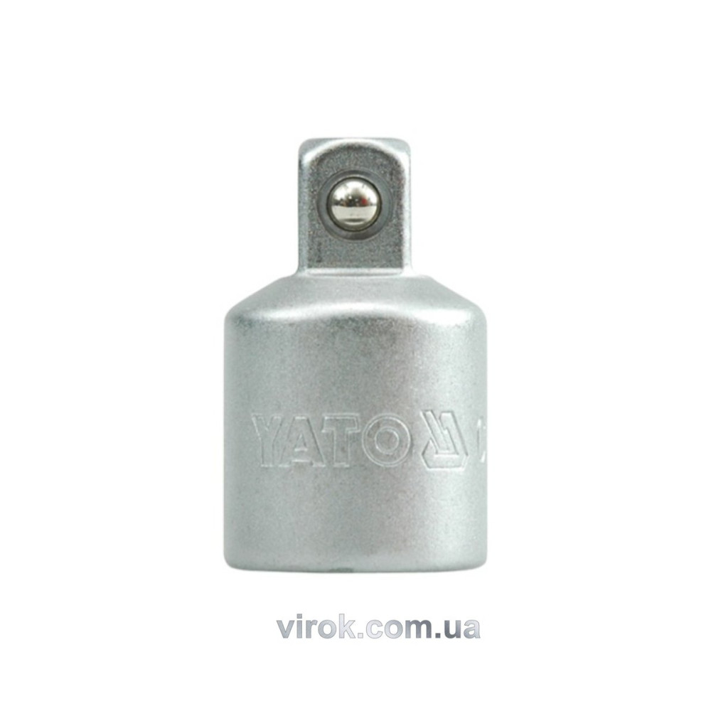 Перехідник для головок торцевих YATO : квадрат 1/2"(F) - 3/8" (М), L= 34 мм [10/100/200]