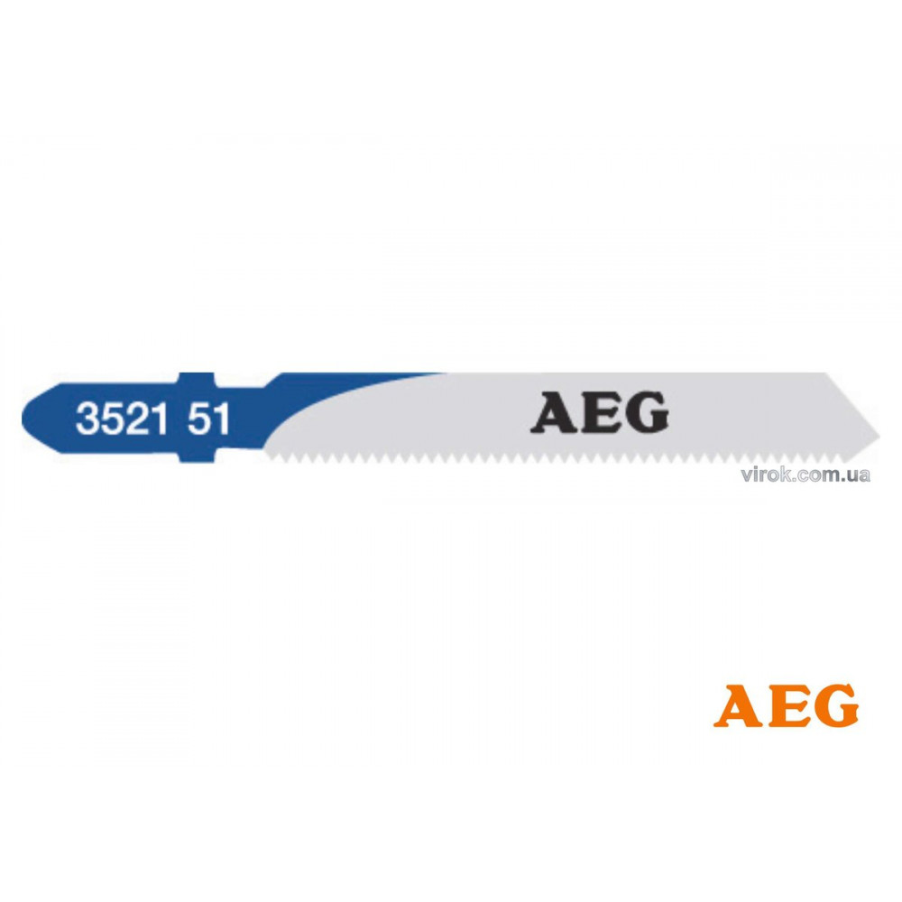 Полотно для електролобзика(метал) AEG : 12 TPI (2мм) l= 55 мм, t= 3-10 мм. (грубий різ) уп. 5 шт. DW