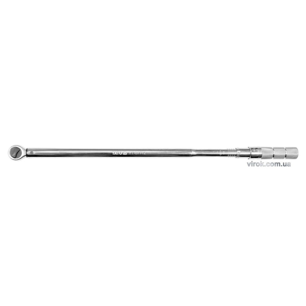 Ключ динамометричний YATO : квадрат 3/4", F= 80- 400 Нм, L= 676-697 мм YT-07712
