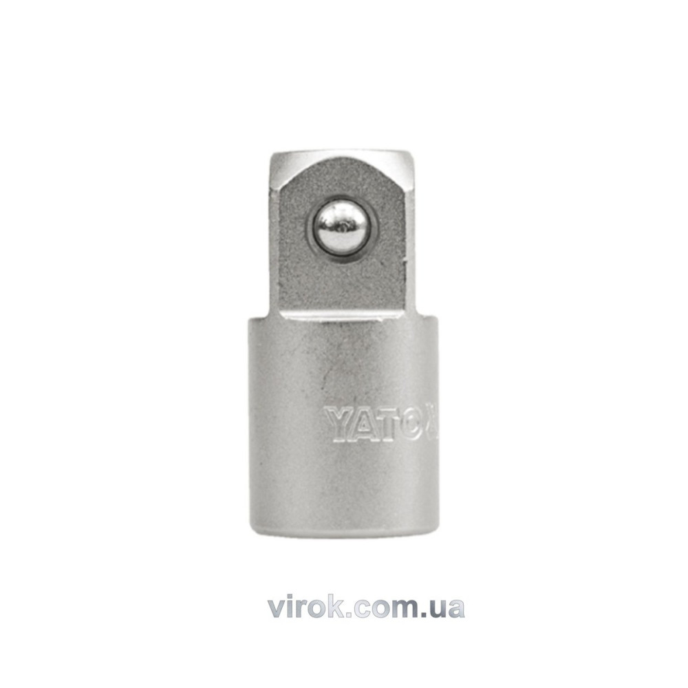 Перехідник для головок торцевих YATO : квадрат 1/2"(F) - 3/4" (М) , L= 48 мм [12/48]