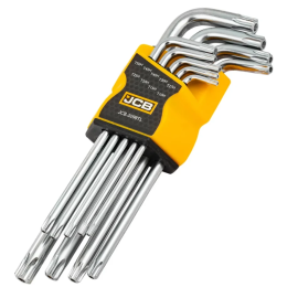 Haбіp Г-подіб. ключів подовжених з отвором TORX 9 пр. (T10H-T50H) JCB Tools JCB-5098TL