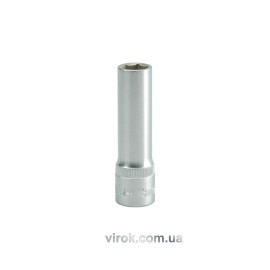 Головка торцева 6-гранна YATO : подовжена, квадрат 1/2", М= 13 мм, L= 76 мм [12/60/120]