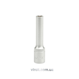 Головка торцева 6-гранна YATO : подовжена, квадрат 1/4", М= 5 мм, L= 50 мм [24/240/480]