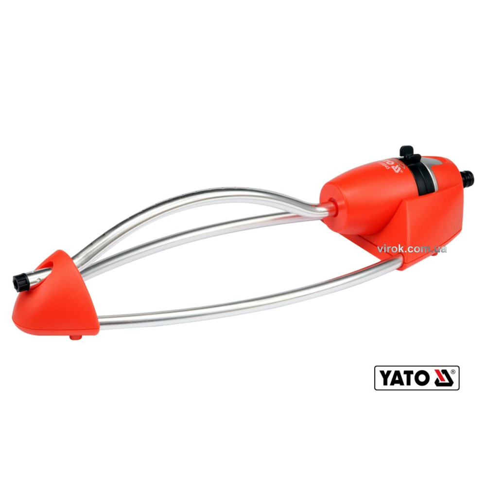 Зрошувач осциляційний YATO до шлангу 1/2", 17 отворів, ABS-пластик + алюміній [6]