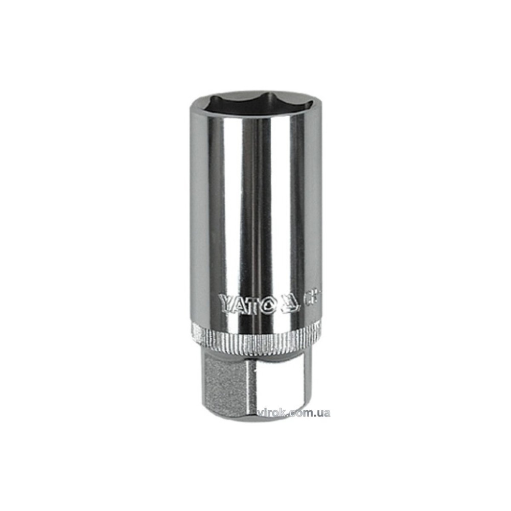 Головка торцева YATO до свічок, квадрат 3/8", М 16, L= 64 мм [10/50/100]