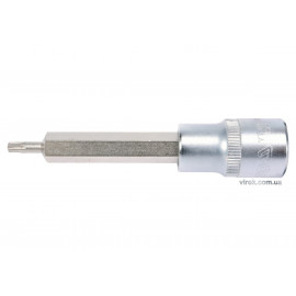 Головка торцева до квадрату 1/2" YATO з насадкою "TORX" подовжена Т20, L= 100 мм [20/120]