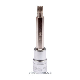 Головка торцева до квадрату 1/2" YATO з насадкою "TORX" подовжена Т45, L= 100 мм [20/120]