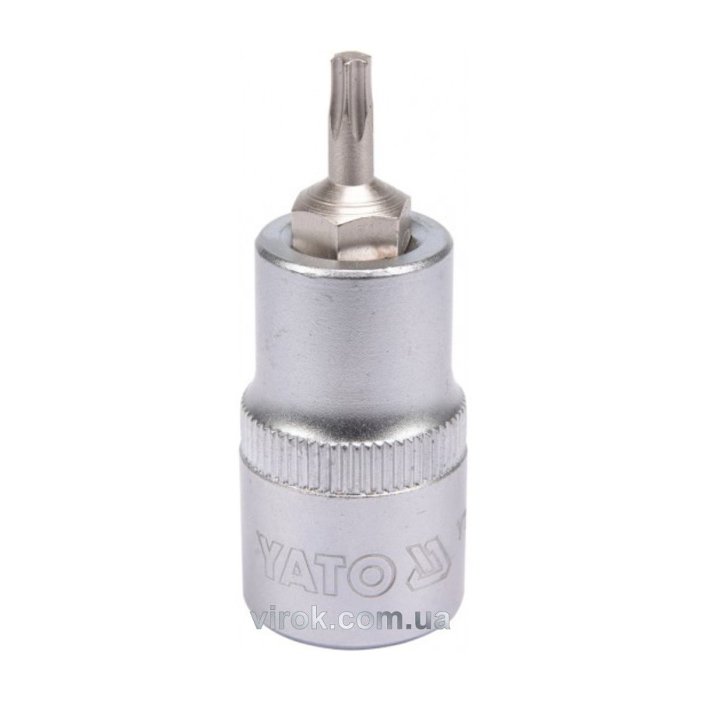 Головка торцева до квадрату 1/2" YATO з насадкою "TORX" Т20, L= 55 мм [40/240]