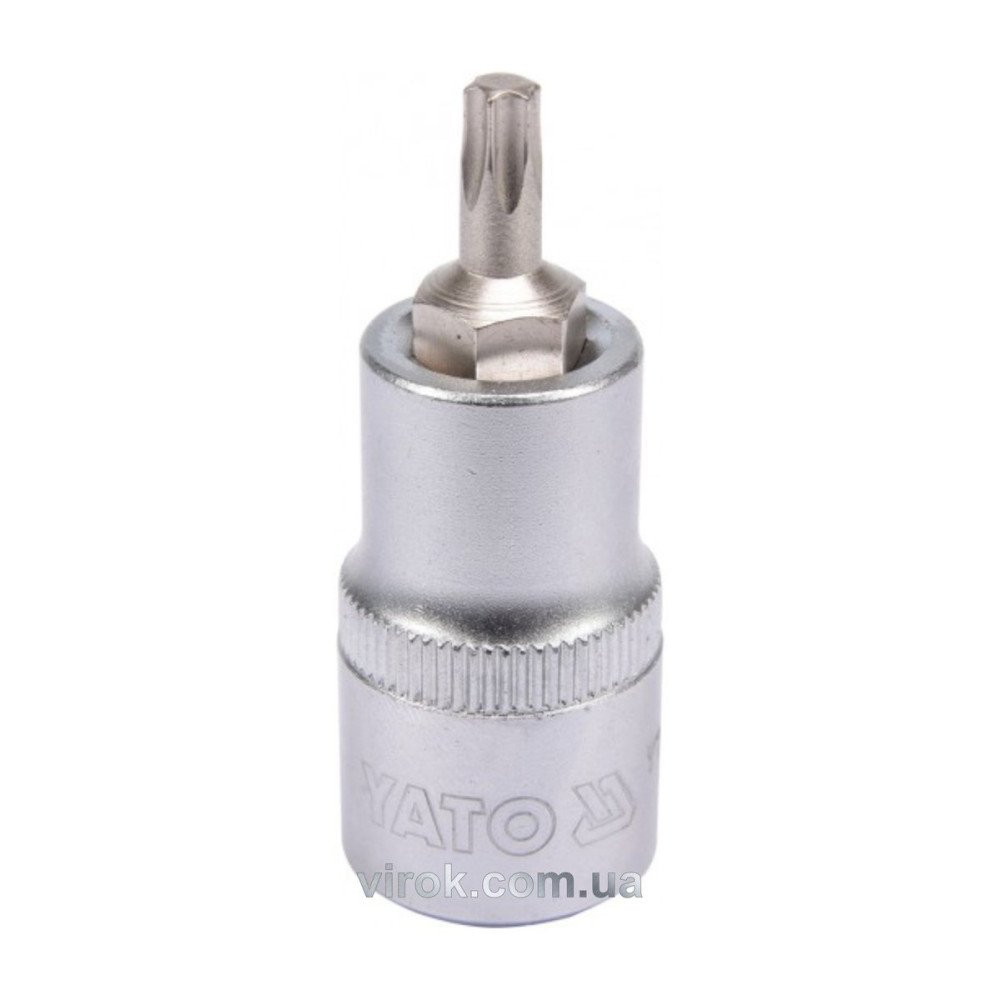 Головка торцева до квадрату 1/2" YATO з насадкою "TORX" Т27, L= 55 мм [40/240]