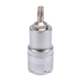 Головка торцева до квадрату 1/2" YATO з насадкою "TORX" Т27, L= 55 мм [40/240]