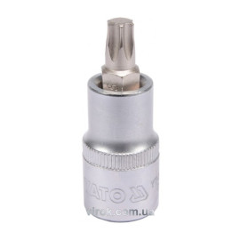 Головка торцева до квадрату 1/2" YATO з насадкою "TORX" Т45, L= 55 мм [40/240]