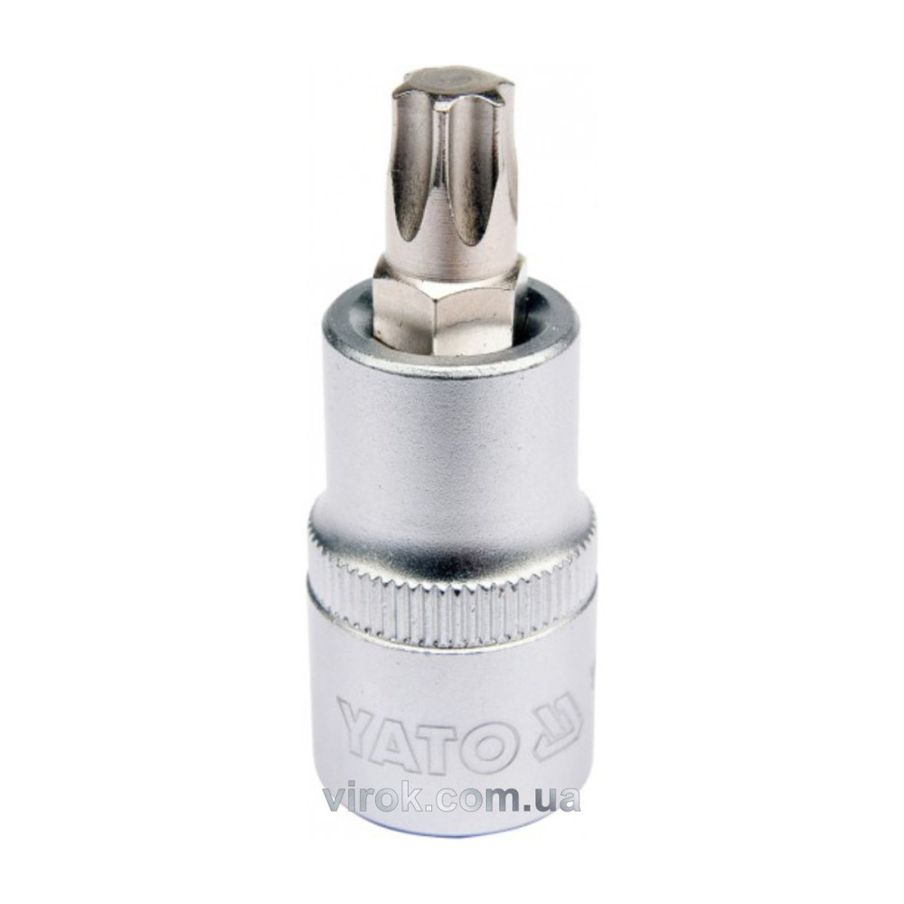 Головка торцева до квадрату 1/2" YATO з насадкою "TORX" Т50, L= 55 мм [40/240]
