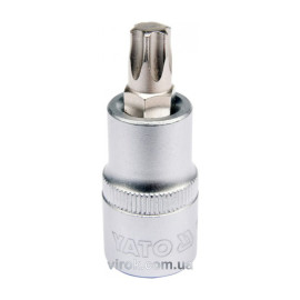 Головка торцева до квадрату 1/2" YATO з насадкою "TORX" Т50, L= 55 мм [40/240]