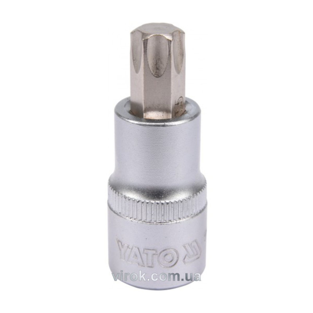Головка торцева до квадрату 1/2" YATO з насадкою "TORX" Т55, L= 55 мм [40/240]