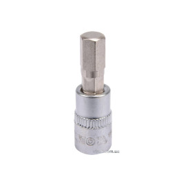 Головка торцева з насадкою HEX YATO : квадрат 1/4". HEX M7, L= 37 мм [150/600]