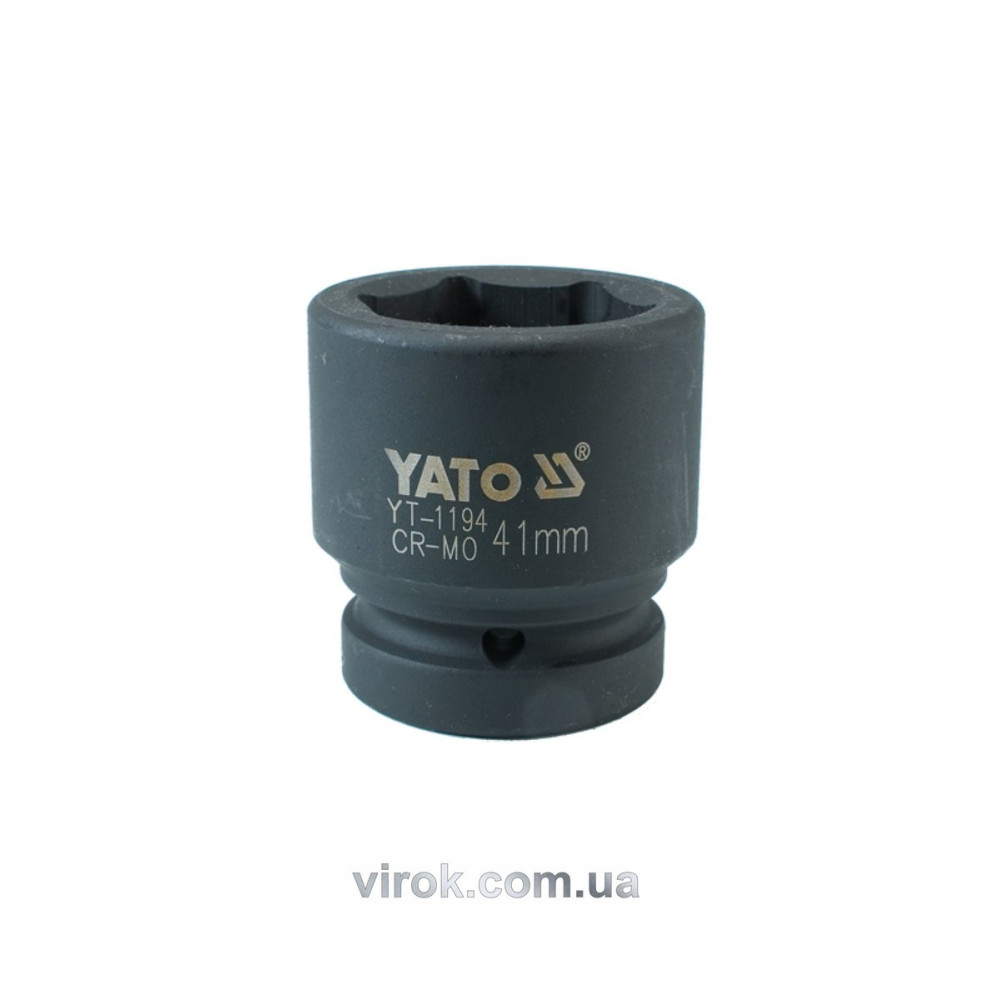 Головка торцева ударна 6-гранна YATO : квадрат 1", М= 41 мм, L= 65 мм [4/16]