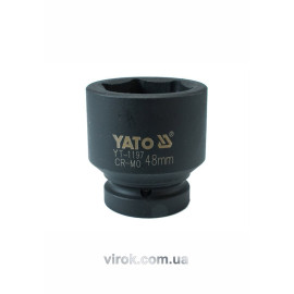 Головка торцева ударна 6-гранна YATO : квадрат 1", М= 48 мм, L= 73 мм [2/8]