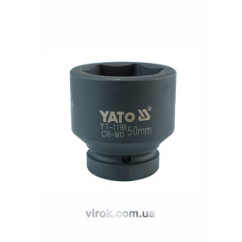 Головка торцева ударна 6-гранна YATO : квадрат 1", М= 50 мм, L= 73 мм [2/8]
