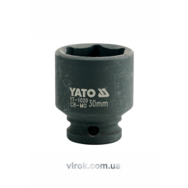 Головка торцева ударна 6-гранна YATO : квадрат 1/2", М= 30 мм, L= 48 мм [24/96]